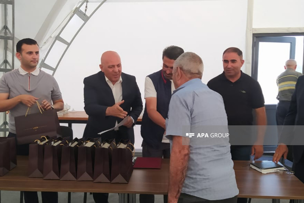 Laçına köçürülən ailələrə evlərinin açarları təqdim olunub - FOTO 