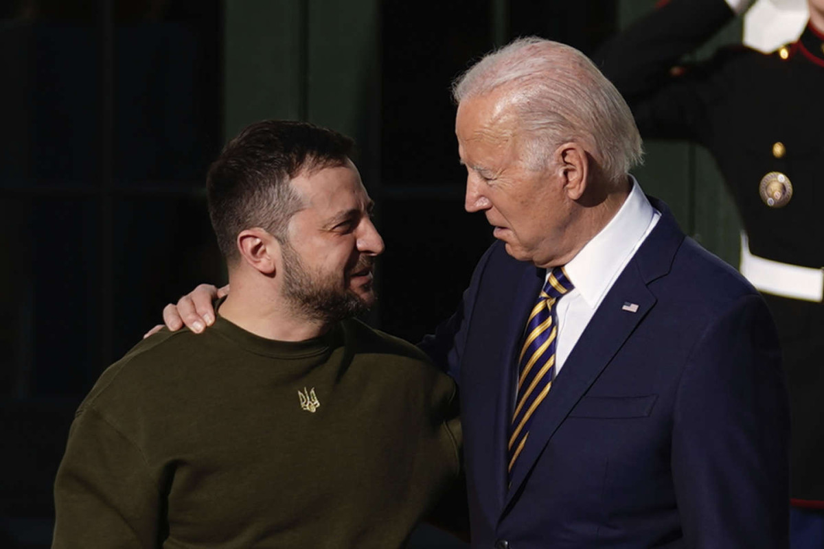 Zelenski Baydenlə Rusiyada gedən prosesləri müzakirə edib