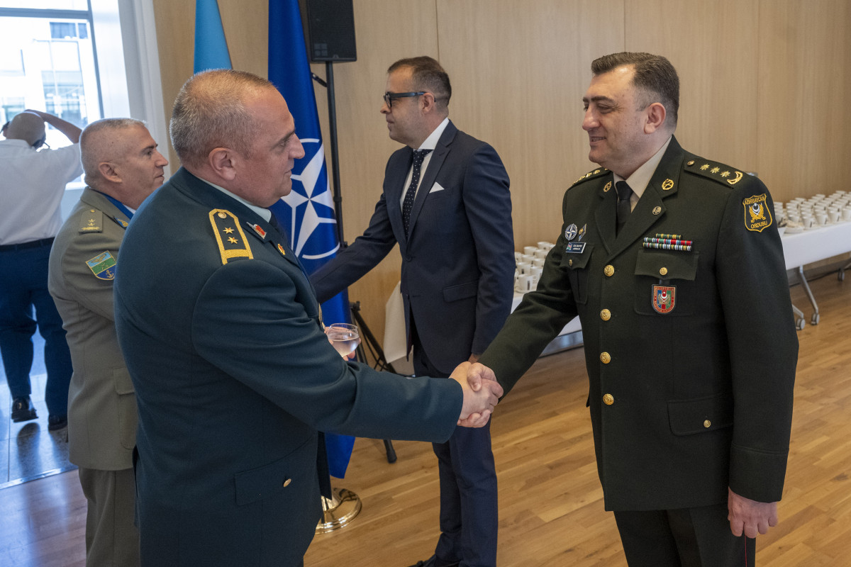 NATO mənzil-qərargahında Silahlı Qüvvələr Gününə həsr olunan tədbir keçirilib