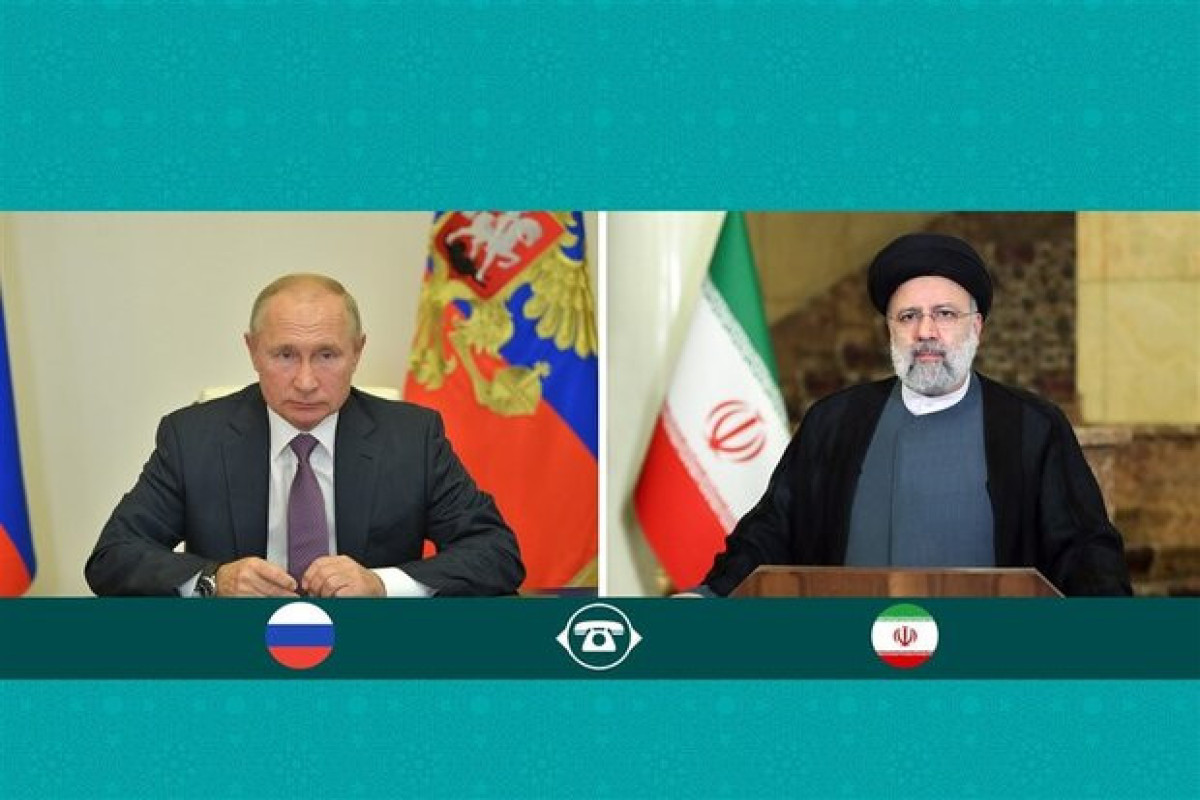 Rusiya və İran liderləri telefonla danışıb, Rəisi Putinə dəstəyini ifadə edib