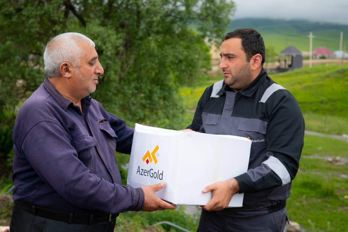 “AzerGold” Qurban bayramı münasibətilə Daşkəsəndə şəhid ailələrini ziyarət edib