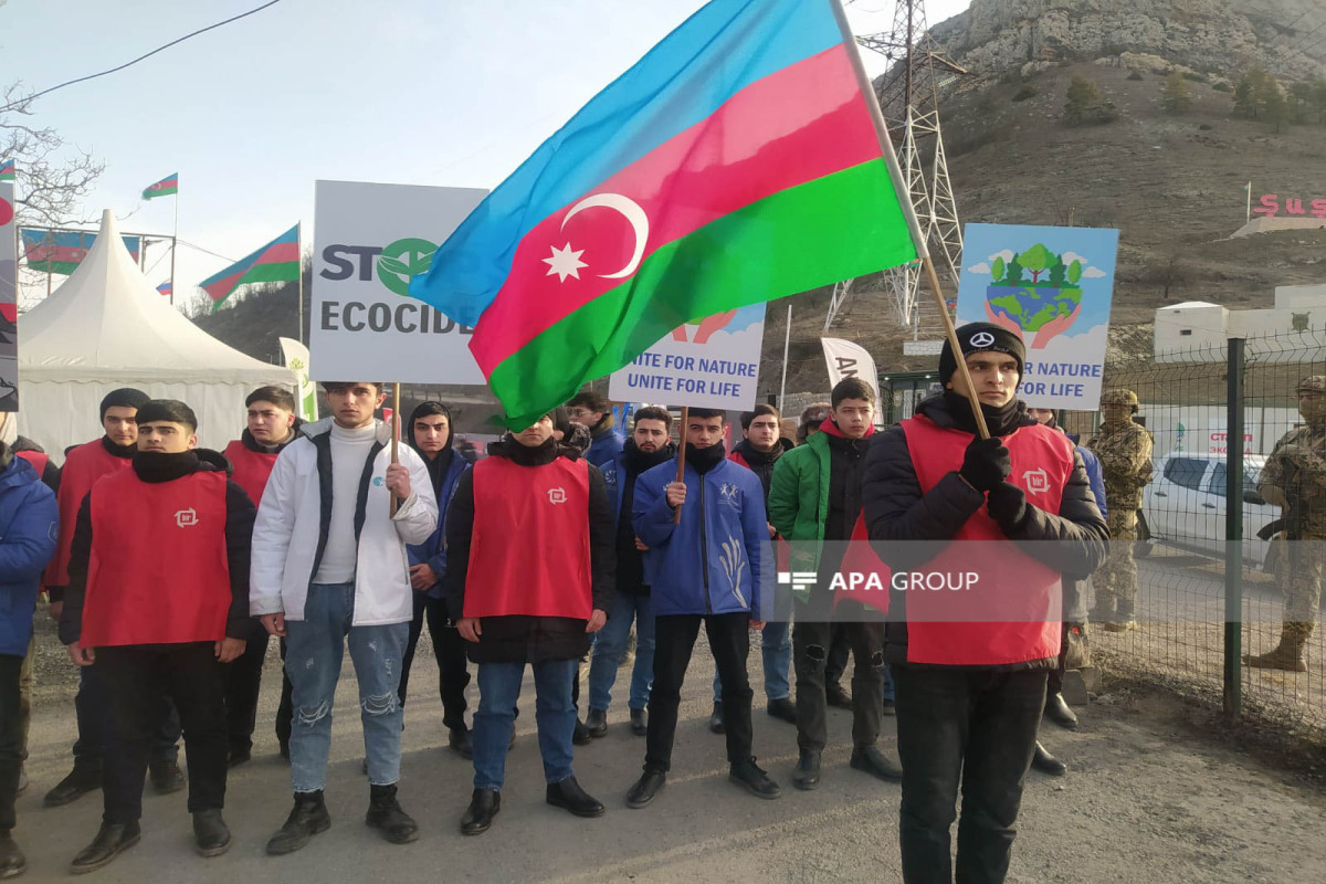 Laçın-Xankəndi yolundakı aksiya 80 gündür davam edir - FOTO 