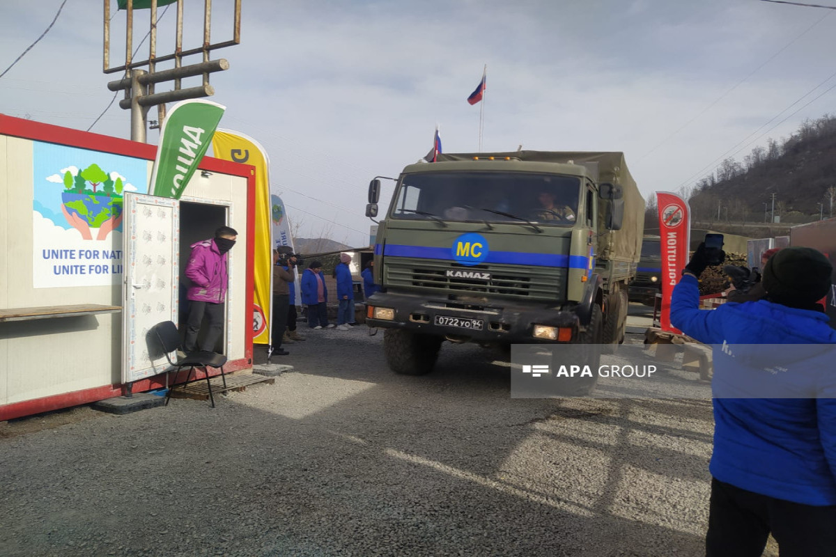 Convoy of vehicles belonging to RPC passed through Azerbaijan