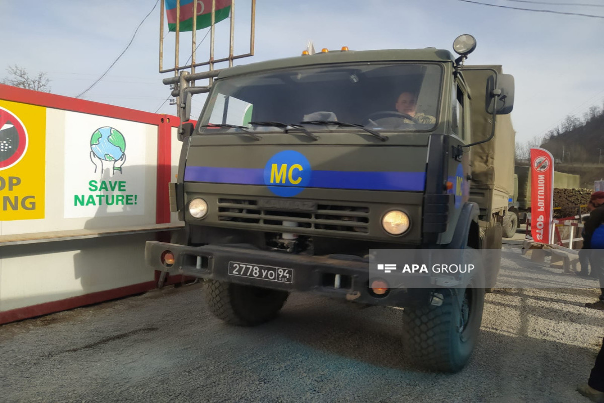 Convoy of vehicles belonging to RPC passed through Azerbaijan's Lachin-Khankandi road without hindrance-PHOTO 