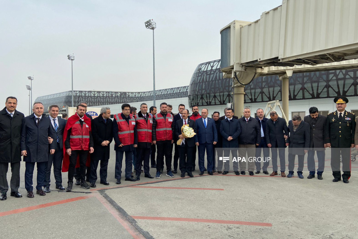 Группа спасательных сил оперативного реагирования МЧС Азербайджана вернулась из Турции в Баку-ФОТО 