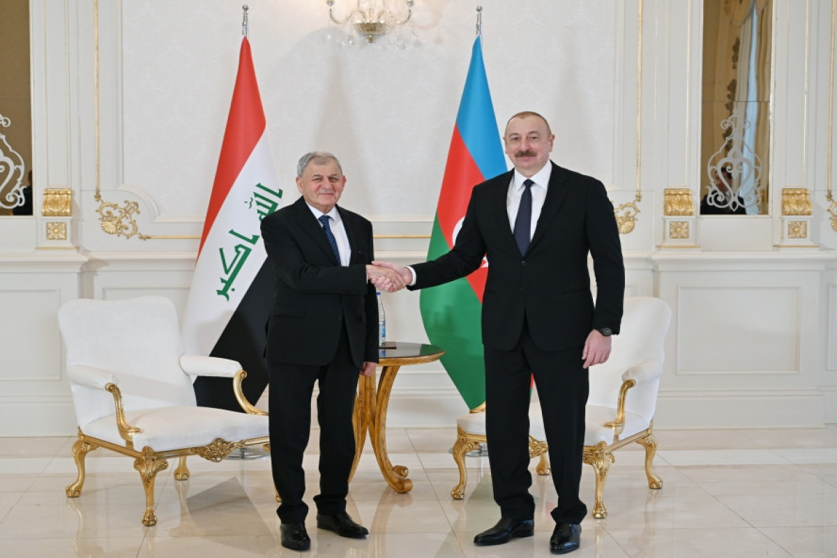 Prezident İlham Əliyev iraqlı həmkarı ilə görüşüb - YENİLƏNİB 