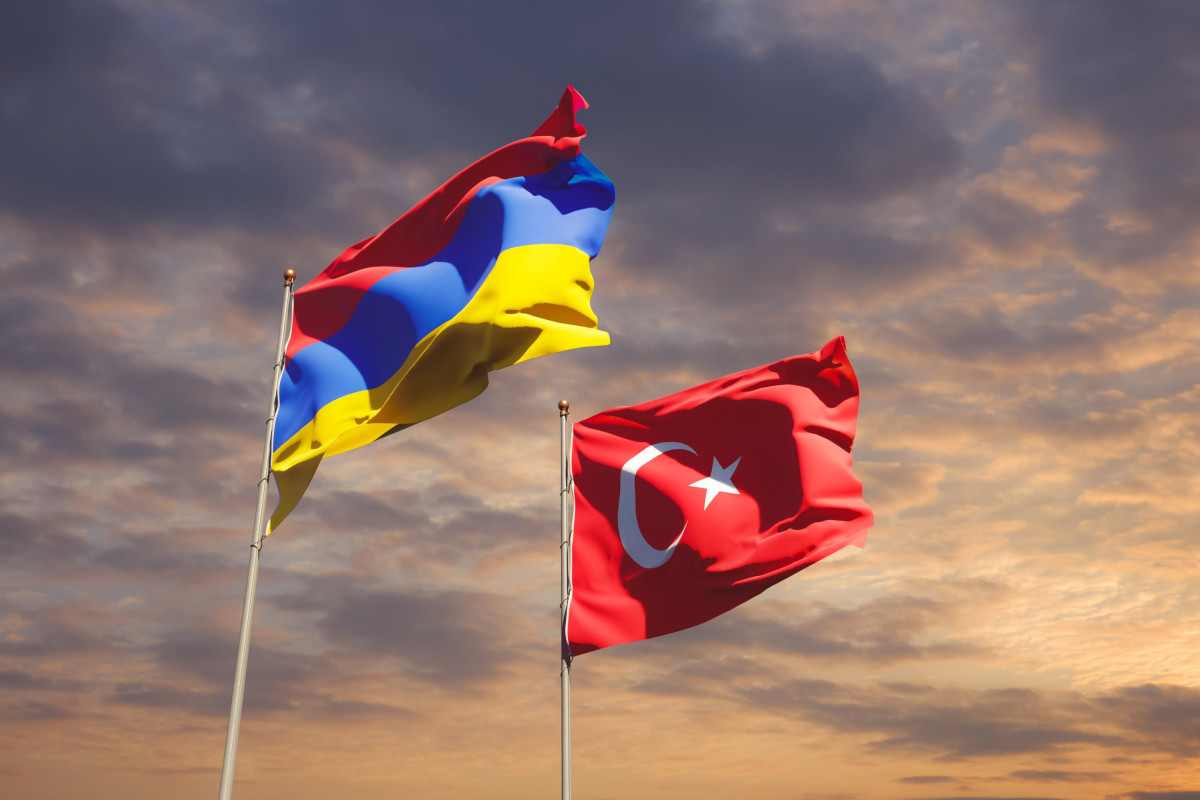 Armenian and Turkish Flags