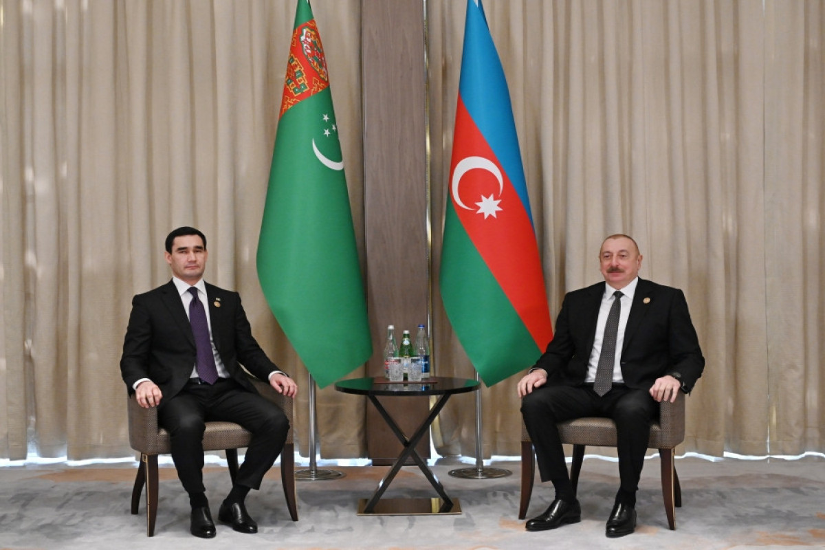 President of Turkmenistan Serdar Berdimuhamedov, President of the Republic of Azerbaijan Ilham Aliyev