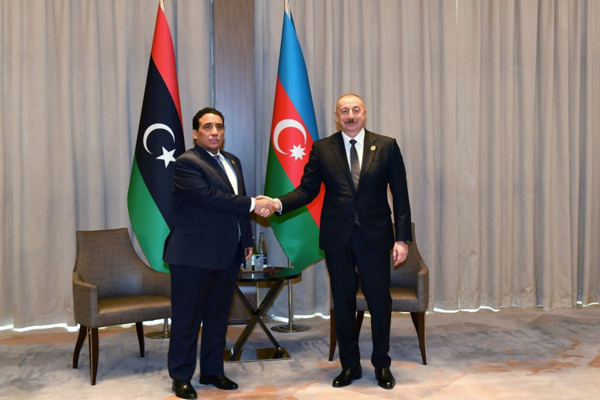 Prezident İlham Əliyev Liviya Dövləti Prezident Şurasının sədri ilə görüşüb  - YENİLƏNİB 