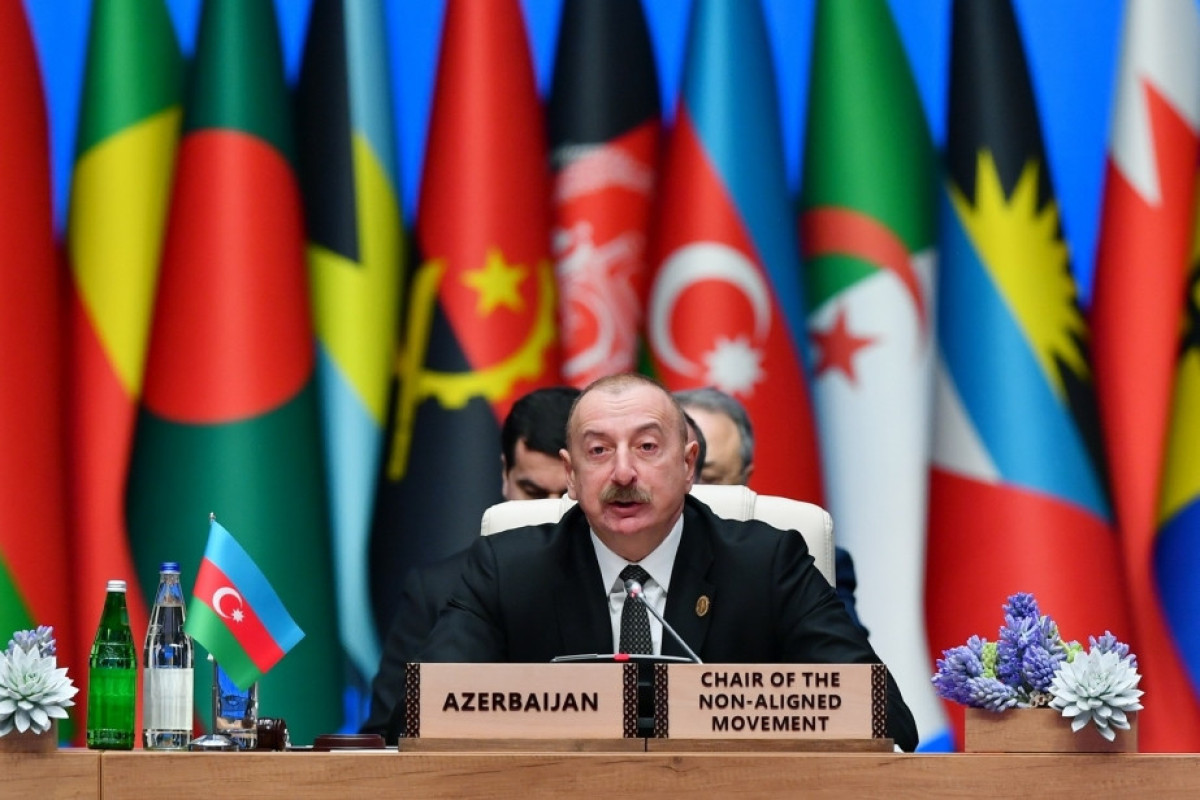 Prezident İlham Əliyev: Qoşulmama Hərəkatı son bir neçə ildə beynəlxalq münasibətlərdə mühüm aktorlardan biri olub
