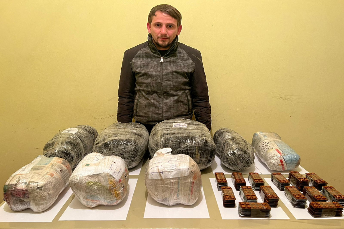 İrandan Azərbaycana 62 kq narkotik keçirilməsinin qarşısı alınıb - FOTO 