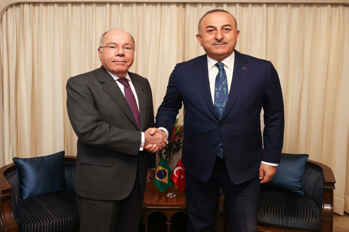 Çavuşoğlu braziliyalı həmkarı ilə görüşüb