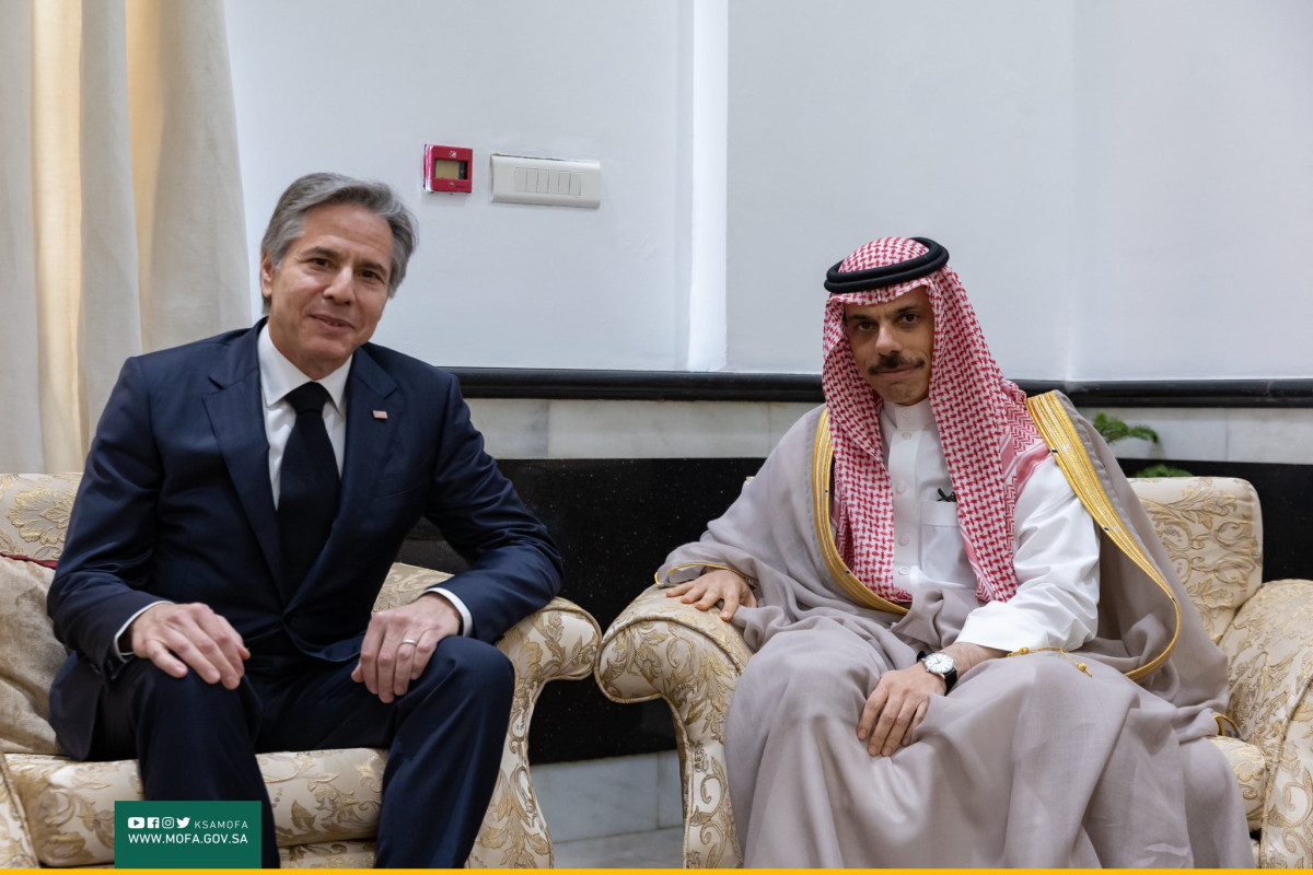 Antony Blinken, U.S Secretary of State and Faisal bin Farhan,  Foreign Minister of Saudi Arabia