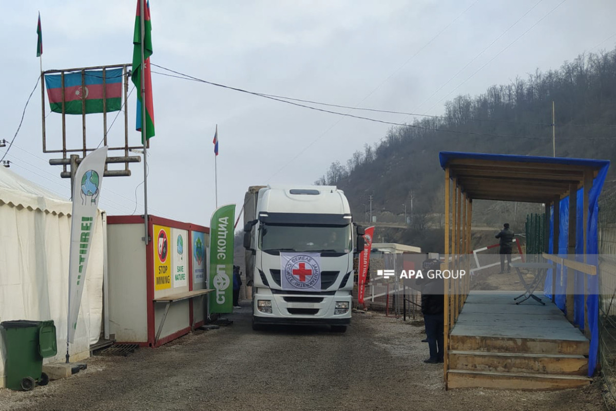 ICRC vehicles unimpededly passed through Azerbaijan's Lachin-Khankandi road-PHOTO -UPDATED 