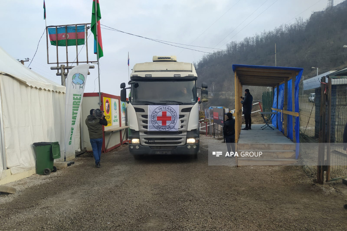 ICRC vehicles unimpededly passed through Azerbaijan's Lachin-Khankandi road-PHOTO -UPDATED 