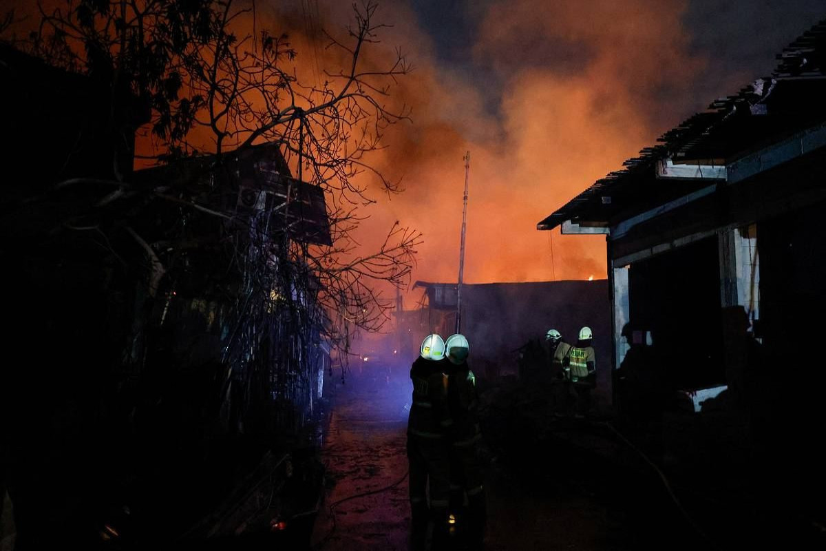 Fire at Indonesia