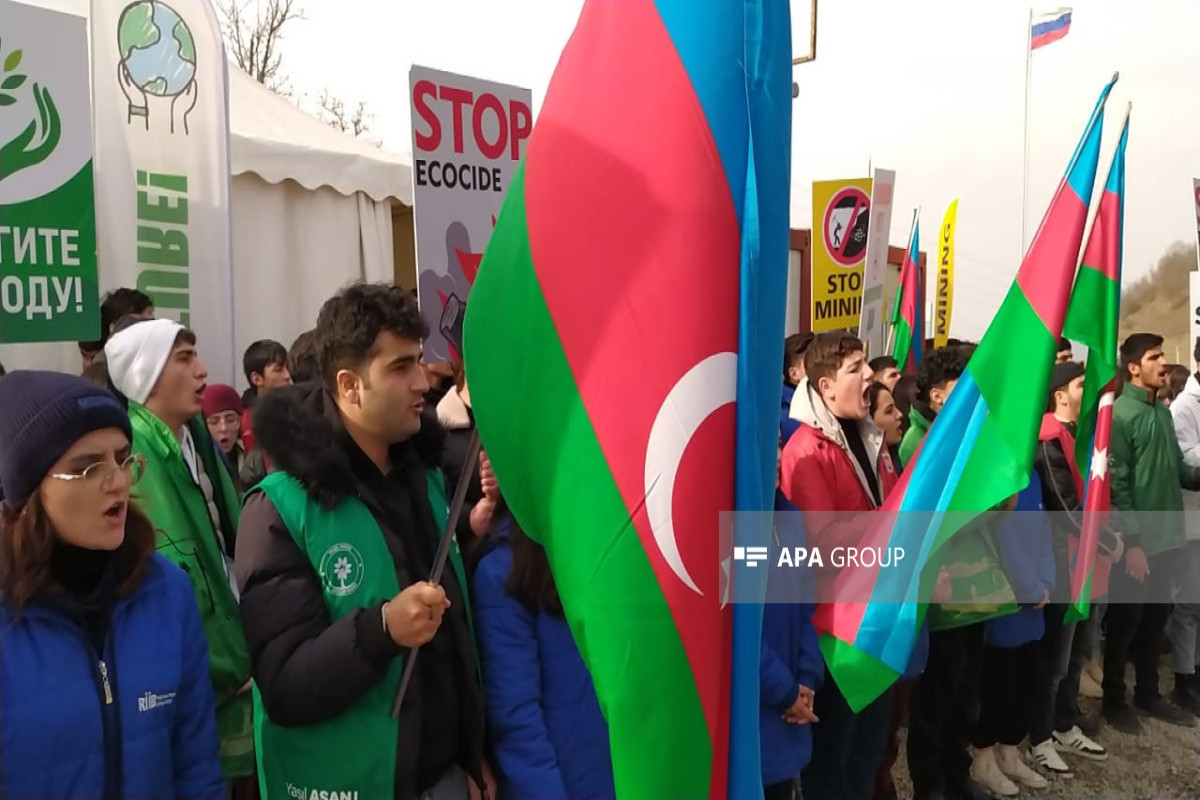 Revival observed in protest on Azerbaijan's Lachin-Khankandi road: eco-activists appeal world community-PHOTO 