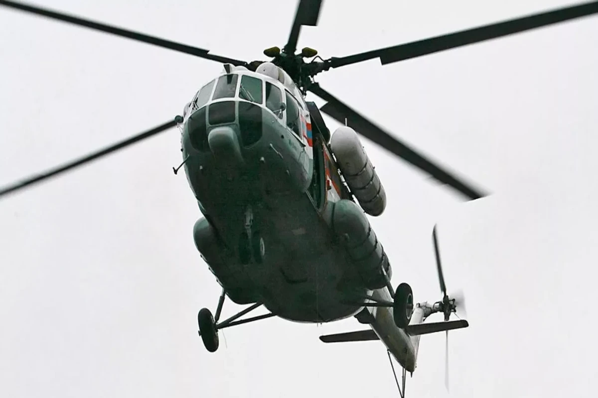 Rusiyada Mi-8 vertolyotu qəza enişi edib