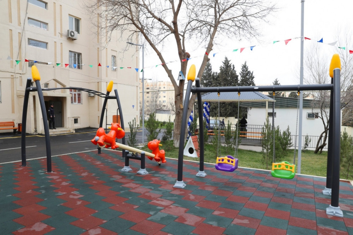 Leyla Aliyeva attends inauguration of another yard redeveloped under “Bizim həyət” project-PHOTO 