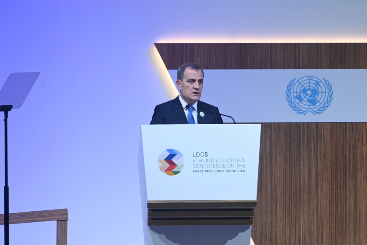 Azerbaijani FM delivers a speech at the Fifth UN Conference-PHOTO 