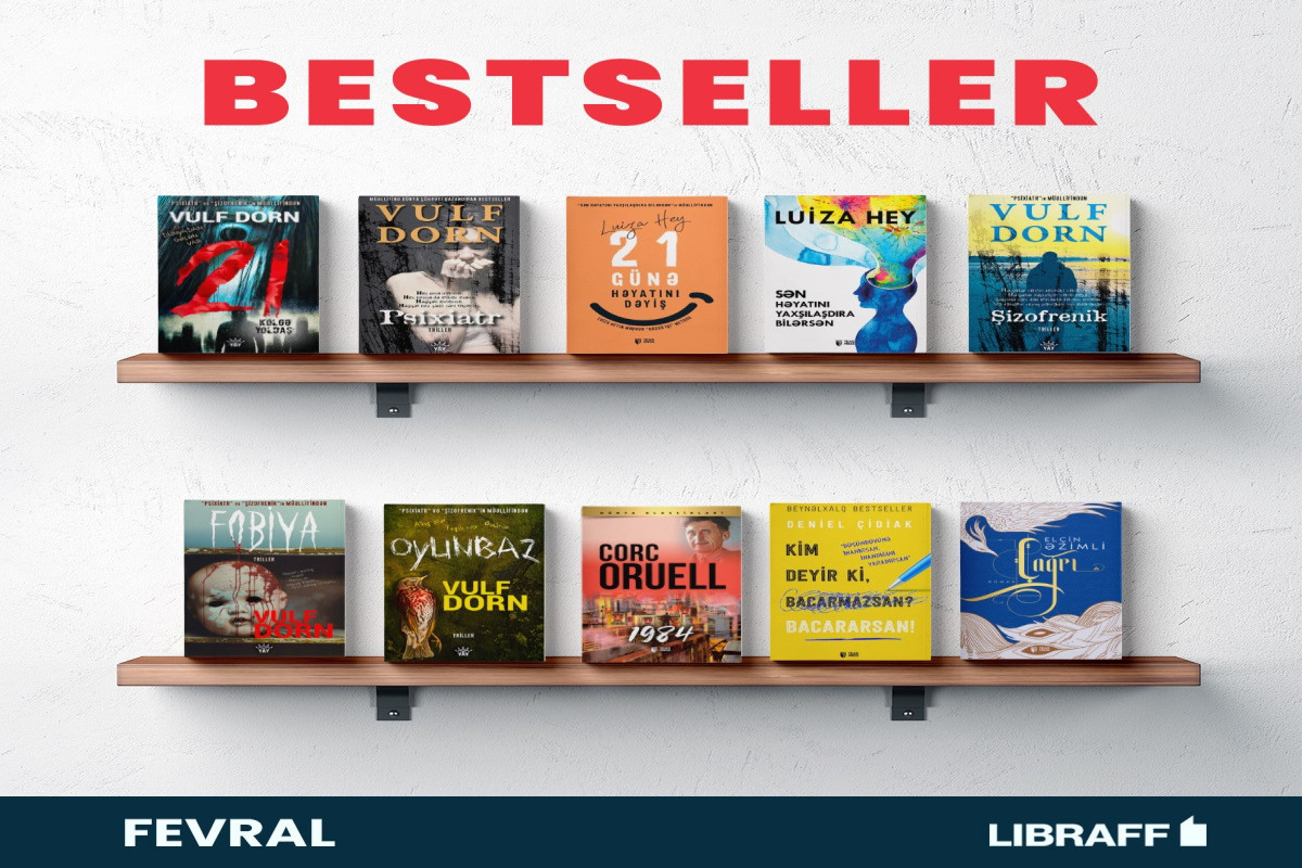 Fevral ayında ən çox satılan kitablar - “Libraff”ın bestsellerləri