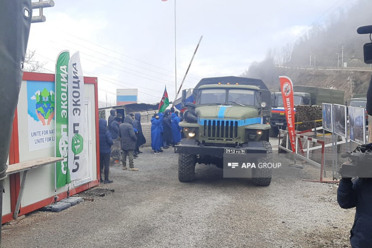 63 vehicles belonging to RPC unimpededly passed through Azerbaijan's Lachin-Khankandi road during the day-PHOTO -UPDATED-2 