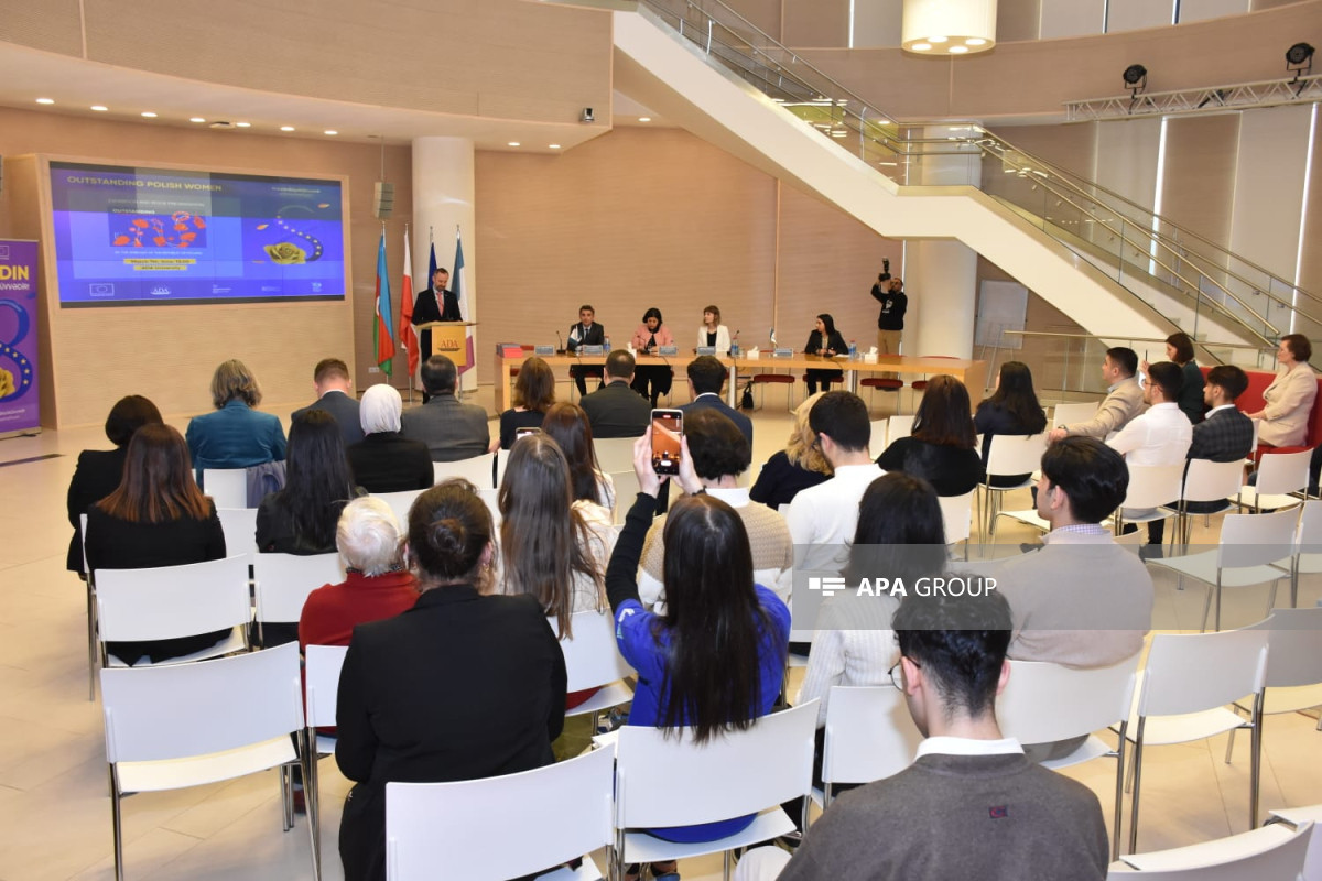 ADA Universitetində “Görkəmli Polşa Qadınları” mövzusunda tədbir keçirilib - FOTO 