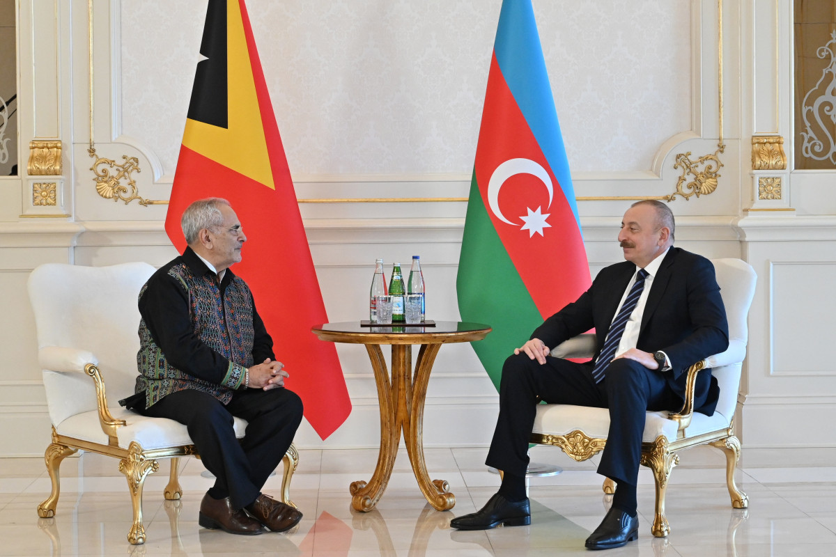 Dövlət başçısı İlham Əliyev Timor-Leste Prezidenti ilə görüşüb - YENİLƏNİB 