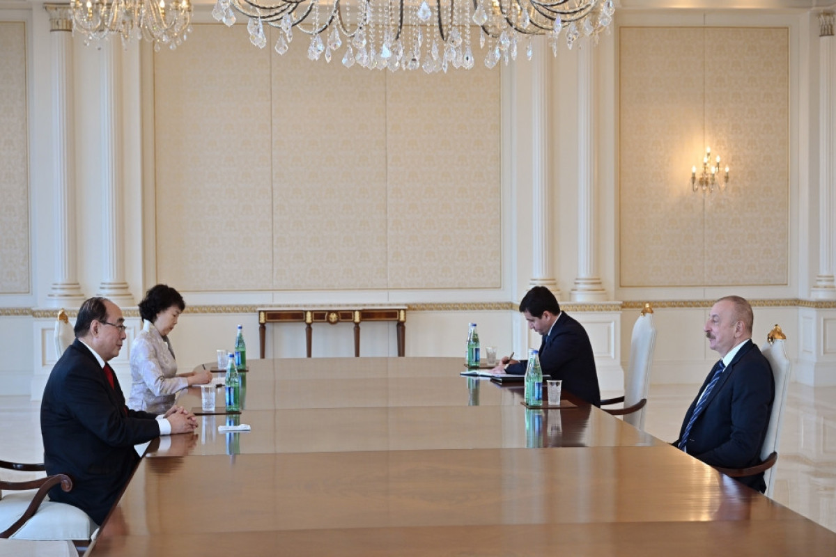 Azerbaijani President received special representative of the Chinese Government on European Affairs-UPDATED 