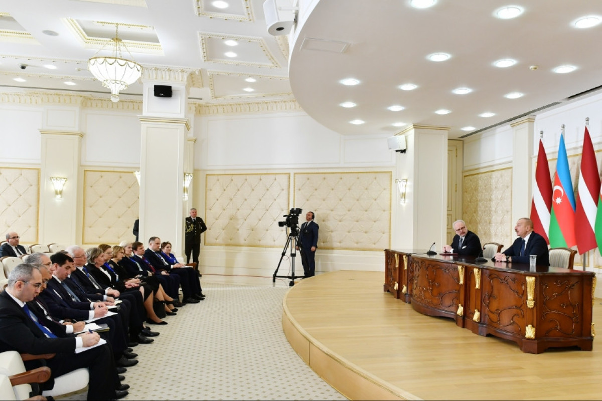 Prezident: Latviya Aİ ilə Azərbaycan arasında çox uğurla inkişaf edən əməkdaşlıqda mühüm rol oynayır