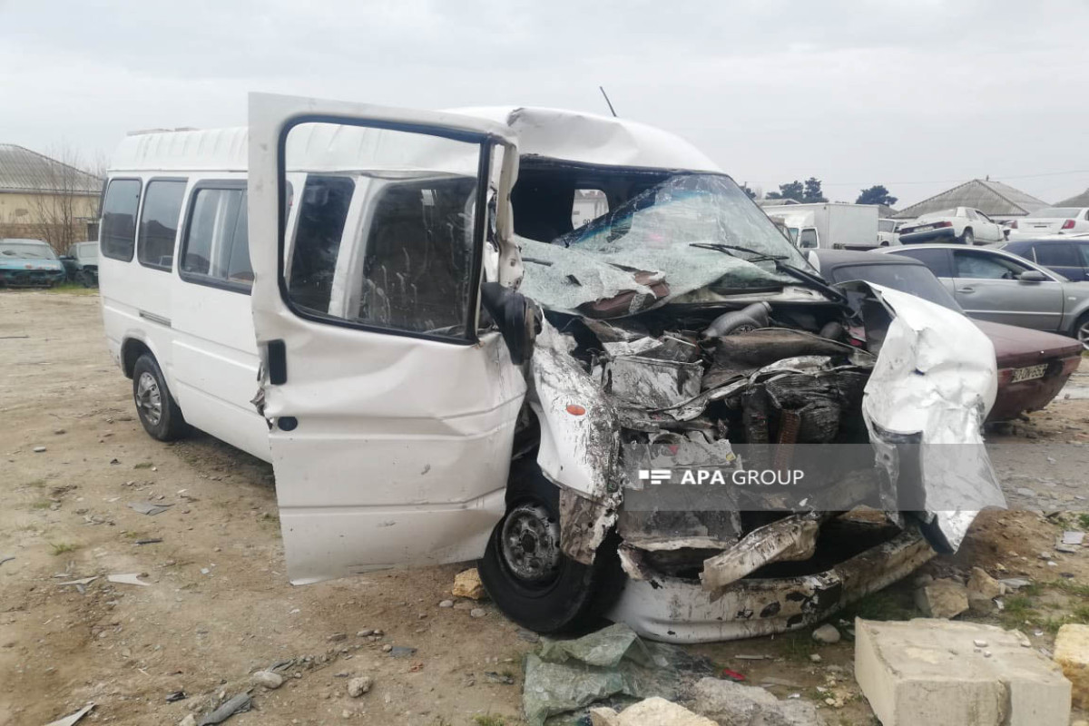 Microbus and truck collision leaves 15 injured in Azerbaijan -PHOTO 