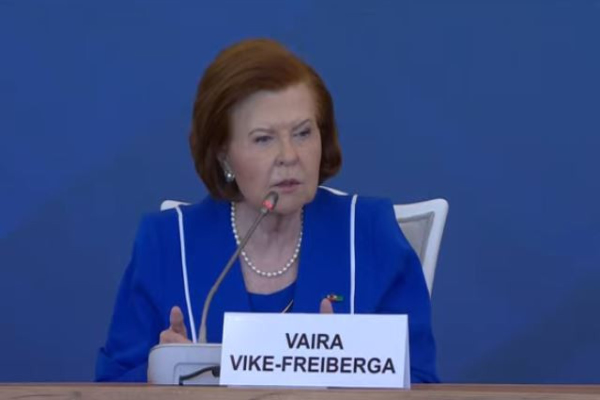 Vaira Vike-Freiberga, former President of Latvia, and co-chairman of the Nizami Ganjavi International Center