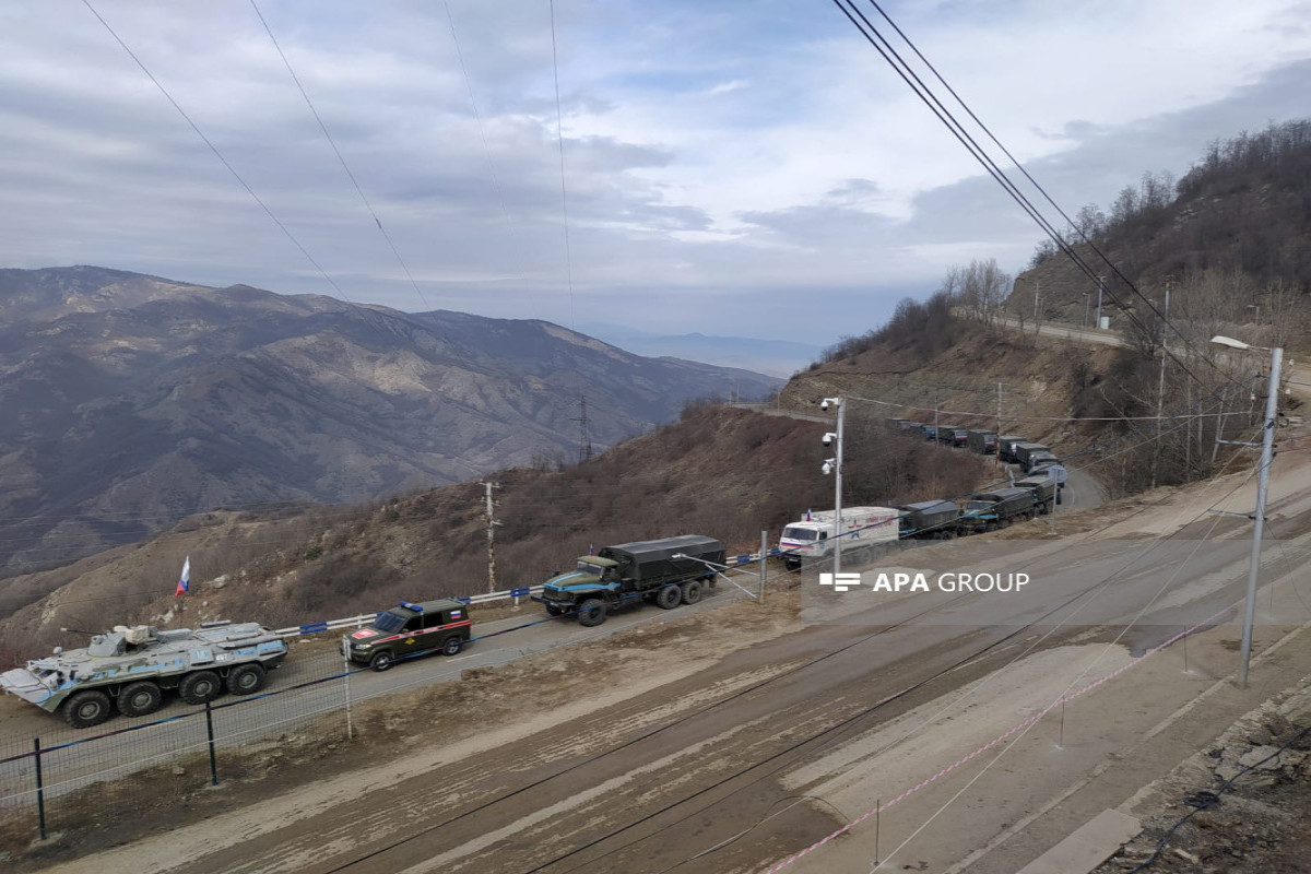 Laçın-Xankəndi yolundan RSK-nın maşın karvanları keçib - FOTO  - YENİLƏNİB 