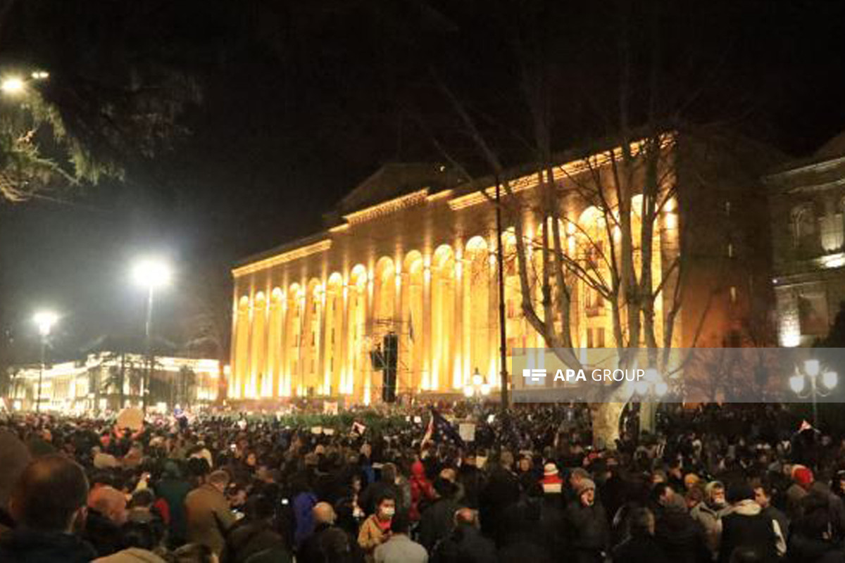 Протестующие потребовали от правительства Грузии ухода в отставку