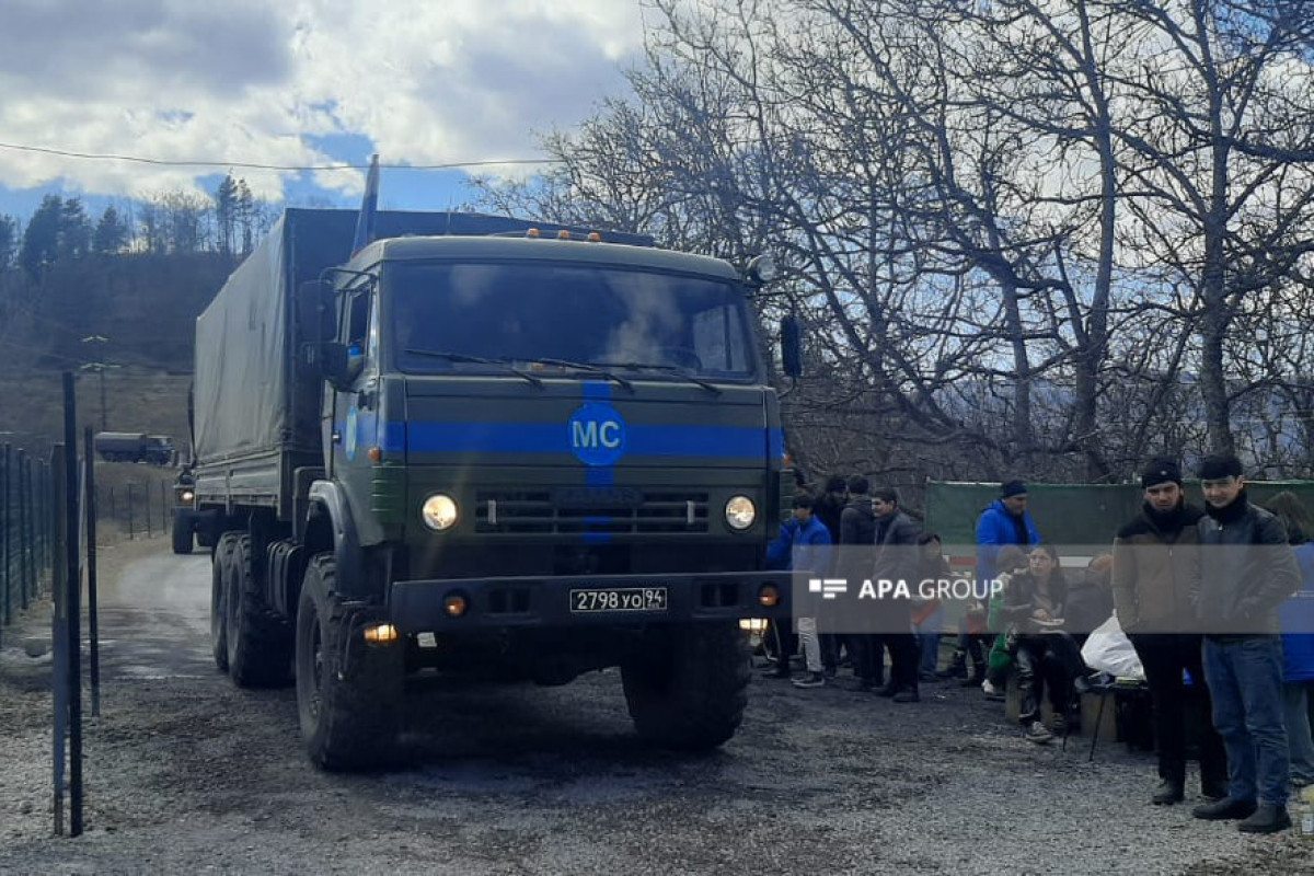 Laçın-Xankəndi yolundan RSK-nın daha bir maşın karvanı keçib - FOTO  - YENİLƏNİB-1 