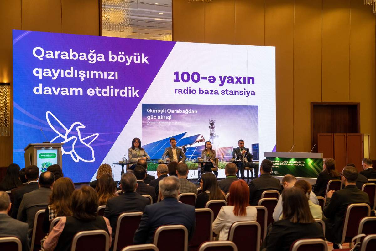 Azercell sponsored the "I Baku Corporate Social Responsibility and Sustainable Development Conference"