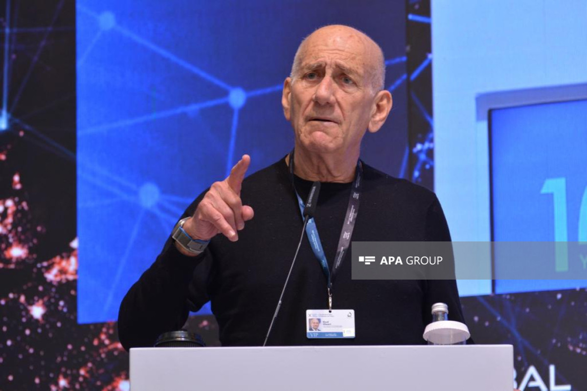 Ehud Olmert: Azərbaycanın güclü dostları var, İsrail də onların arasındadır