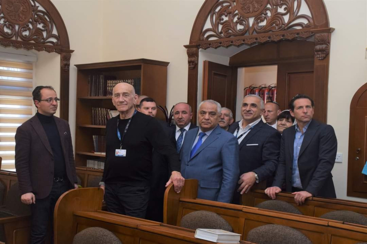 Israel's former PM visited Guba-PHOTO 