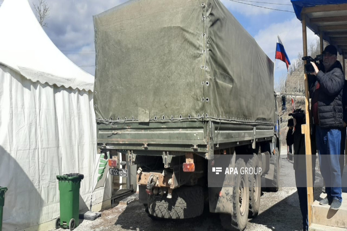 One more convoy belonging to RPC unimpededly passed through Lachin-Khankendi road of Azerbaijan-PHOTO -UPDATED 