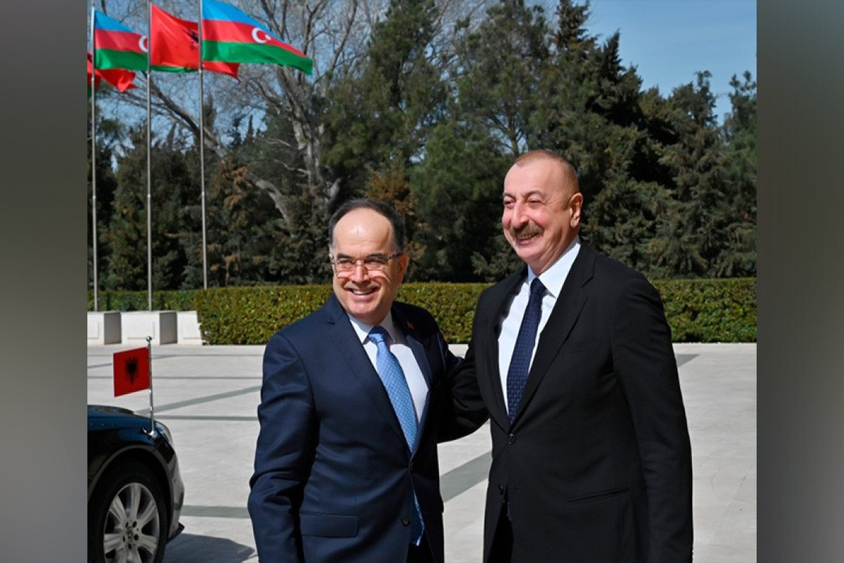 Azərbaycan Prezidenti İlham Əliyev Albaniya Prezidenti Bayram Beqay ilə görüşüb - FOTO  - YENİLƏNİB 