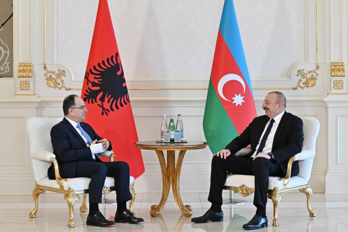 Президент Азербайджана Ильхам Алиев встретился с Президентом Албании Байрамом Бегаем