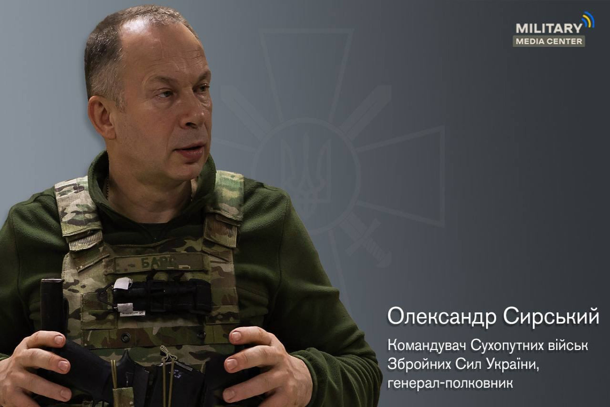 Commander of Ukraine’s Ground Forces, Colonel-General Oleksandr Syrskyi