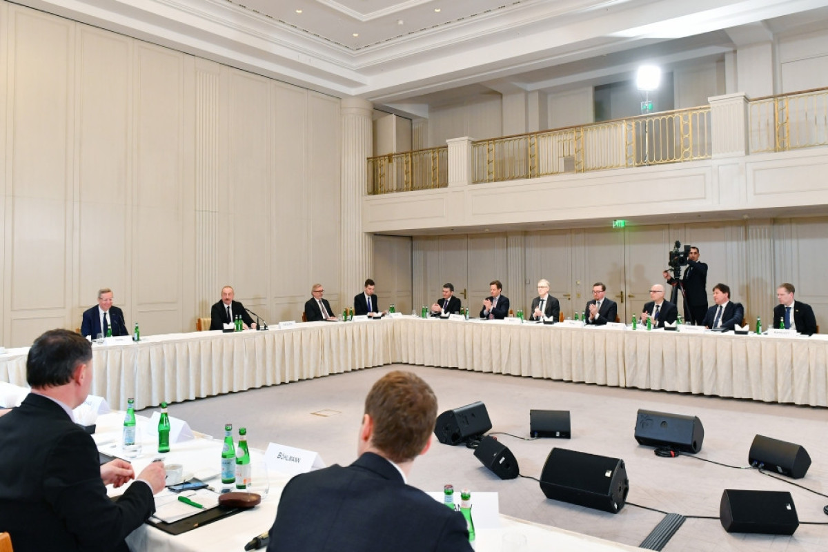Состоялась встреча Президента Азербайджана Ильхама Алиева с руководителями ведущих компаний Германии-ФОТО -ОБНОВЛЕНО-2 