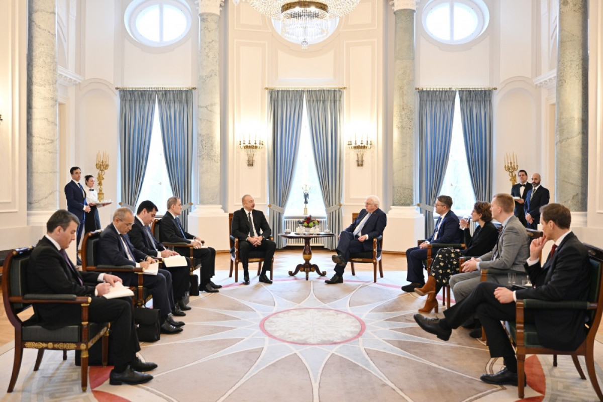 President Ilham Aliyev held expanded meeting with President of Germany Frank-Walter Steinmeier in Berlin -UPDATED-1 