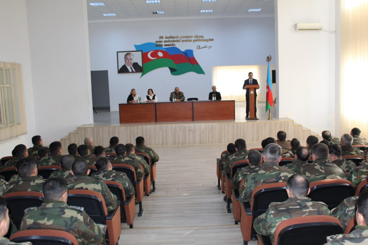 Mülki müdafiə qoşunlarında “Heydər Əliyev İli”nə həsr olunmuş tədbirlər keçirilib - FOTO 