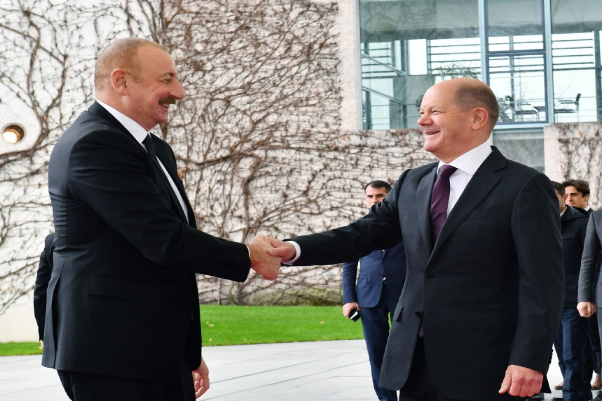 President of Azerbaijan Ilham Aliyev held one-one-one meeting with Chancellor of Germany Olaf Scholz in Berlin-UPDATED 