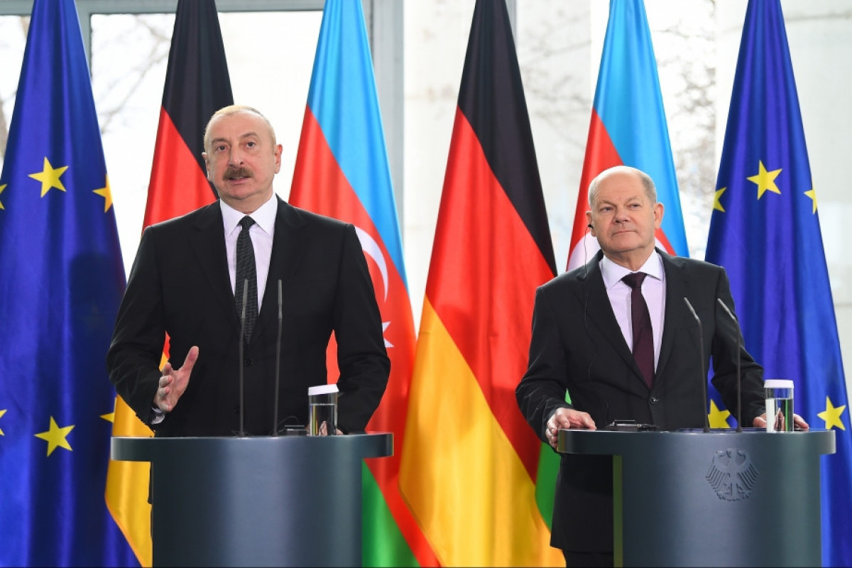 Президент Азербайджана и Канцлер Германии провели совместную пресс-конференцию-ОБНОВЛЕНО 