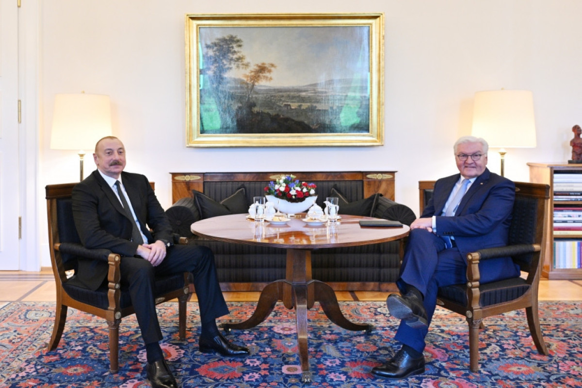 President of the Republic of Azerbaijan Ilham Aliyev,  Frank-Walter Steinmeier, President of the Federal Republic of Germany
