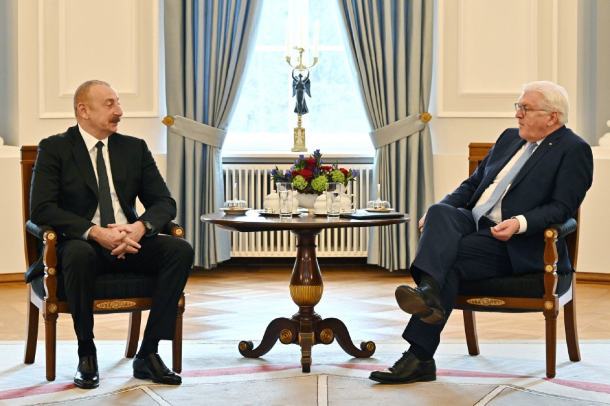 Ilham Aliyev, President of Azerbaijan,  President of Germany Frank-Walter Steinmeier