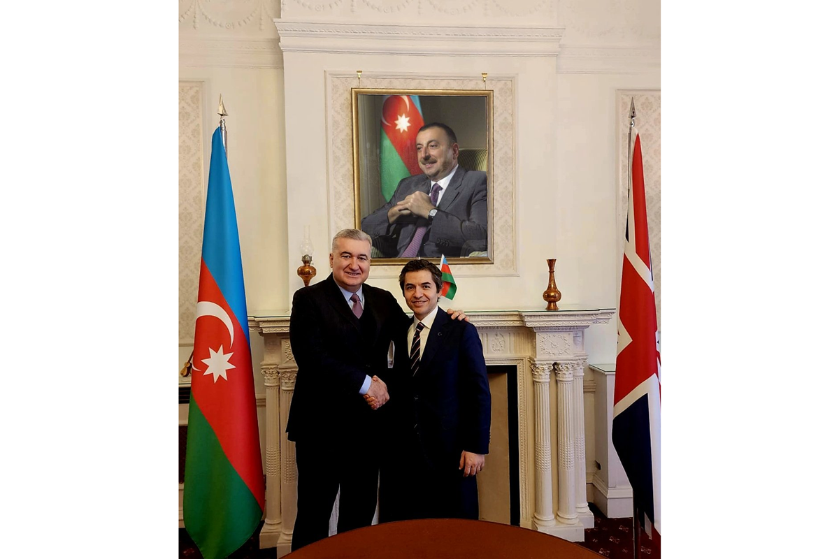 Azerbaijani and Turkish ambassadors to Britain met